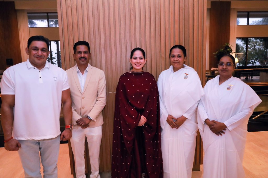 A Warm Spiritual Meeting between Brahma Kumaris and Jaya Kishori Ji